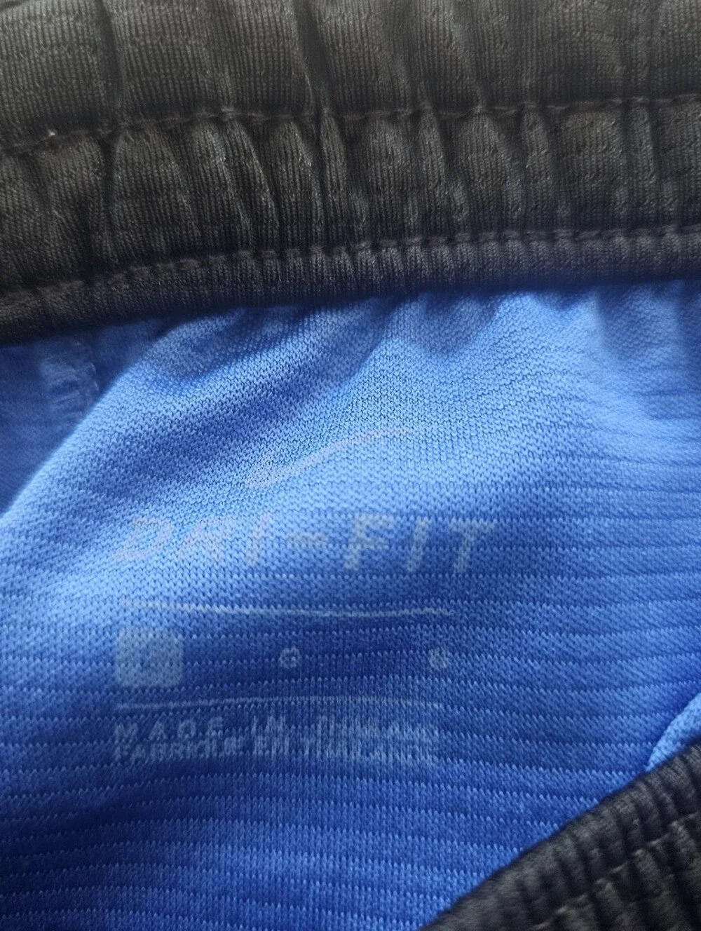 Youth Large Blue And Black Nike Shorts